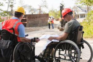 Alterssimulationanzug Seminar Bau und Architektur (Rolstuhlausfahrt)